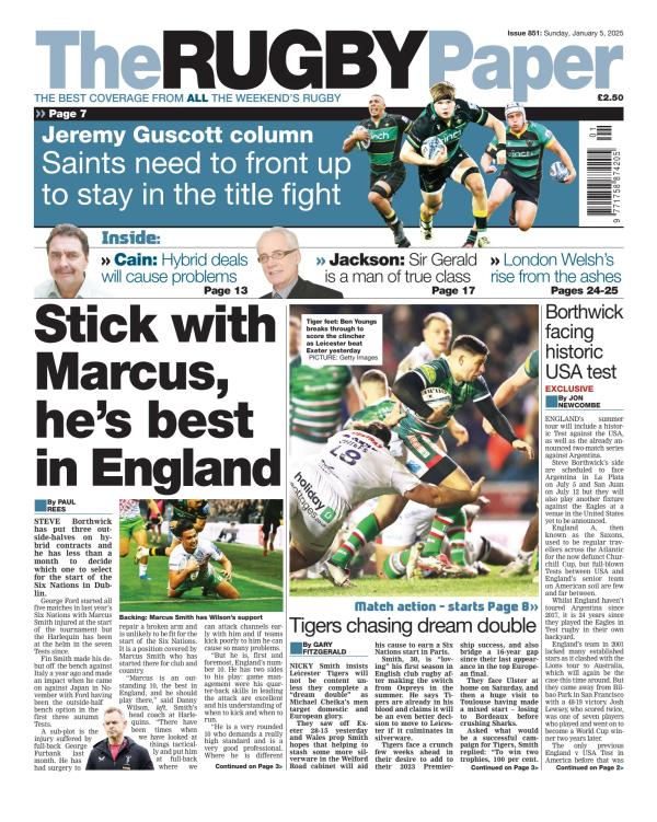 Prima-pagina-The Rugby Paper-oggi-edizione-di-oggi-